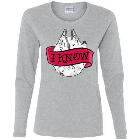 T-Shirts Sport Grey / S I Know Women's Long Sleeve T-Shirt