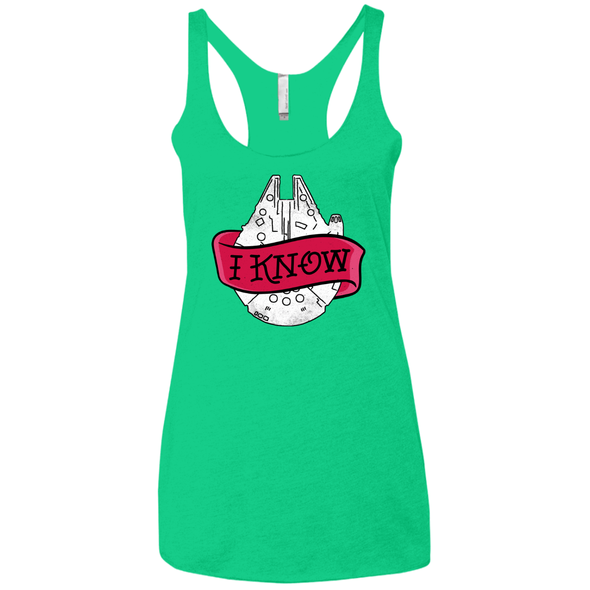 T-Shirts Envy / X-Small I Know Women's Triblend Racerback Tank