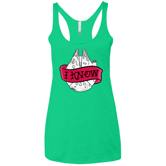 T-Shirts Envy / X-Small I Know Women's Triblend Racerback Tank