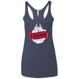 T-Shirts Vintage Navy / X-Small I Know Women's Triblend Racerback Tank