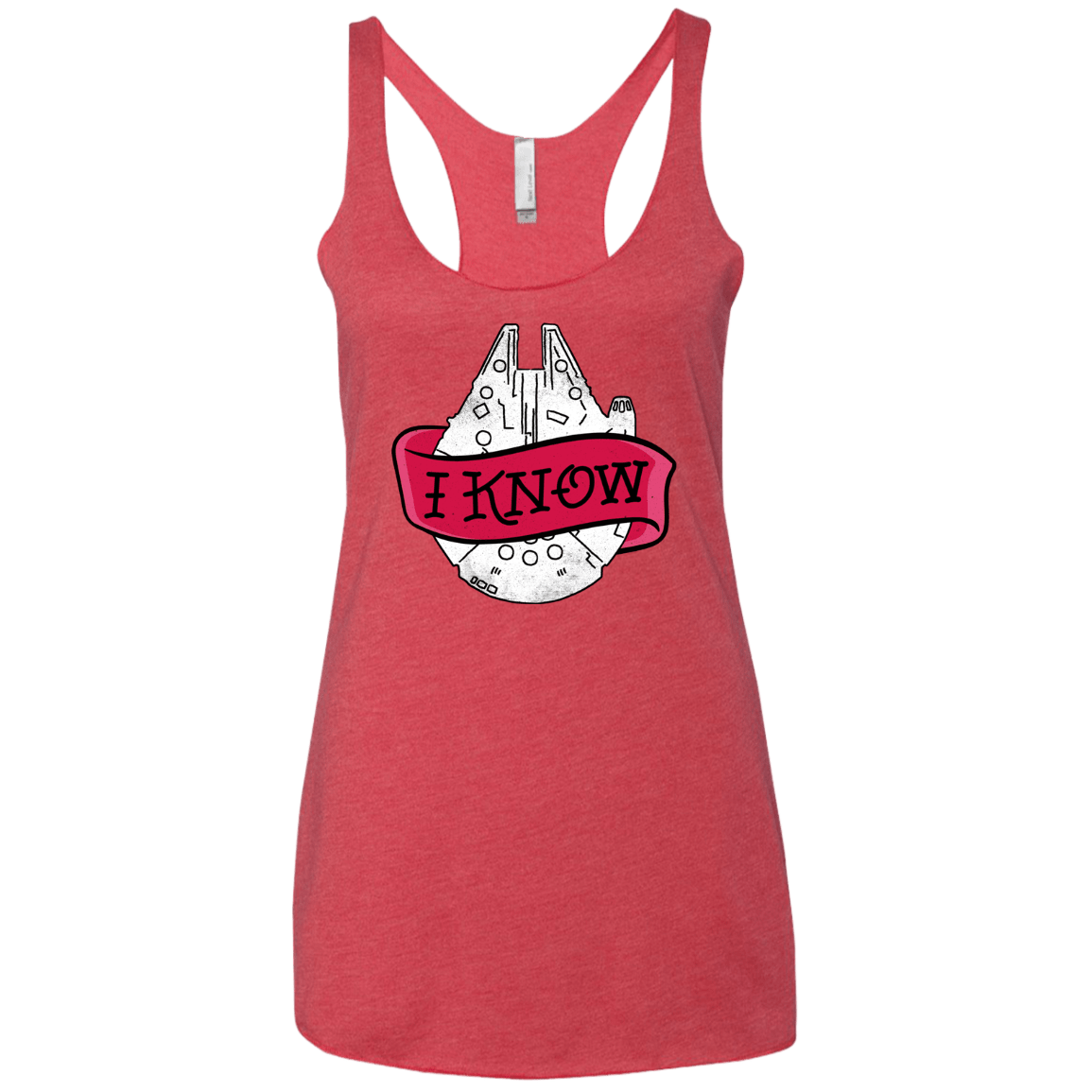 T-Shirts Vintage Red / X-Small I Know Women's Triblend Racerback Tank