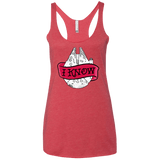 T-Shirts Vintage Red / X-Small I Know Women's Triblend Racerback Tank