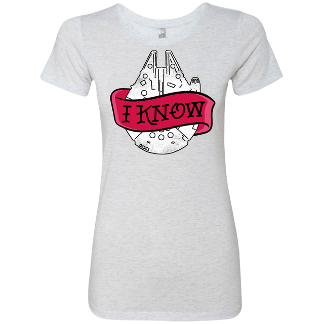 T-Shirts Heather White / S I Know Women's Triblend T-Shirt