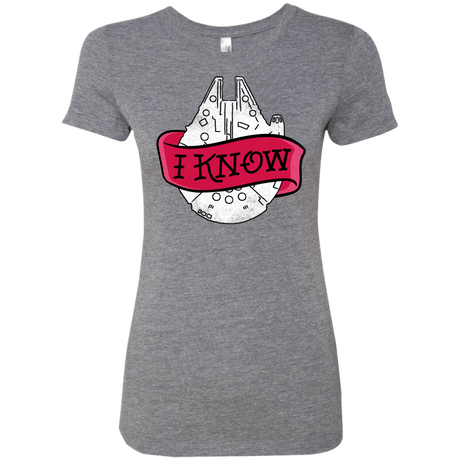 T-Shirts Premium Heather / S I Know Women's Triblend T-Shirt