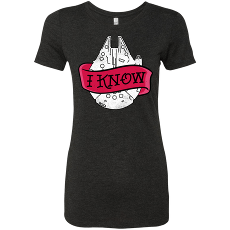 T-Shirts Vintage Black / S I Know Women's Triblend T-Shirt