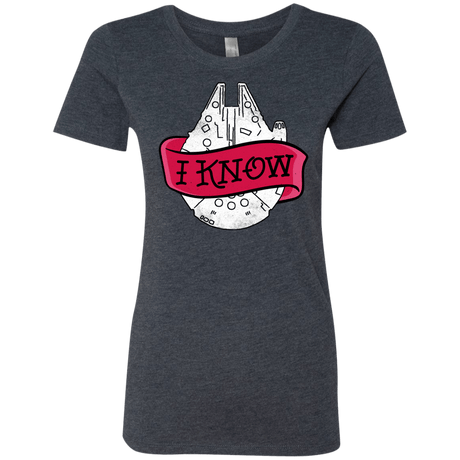 T-Shirts Vintage Navy / S I Know Women's Triblend T-Shirt