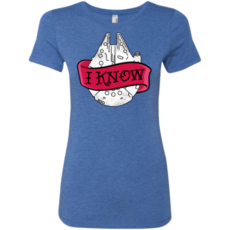 T-Shirts Vintage Royal / S I Know Women's Triblend T-Shirt