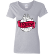 T-Shirts Sport Grey / S I Know Women's V-Neck T-Shirt