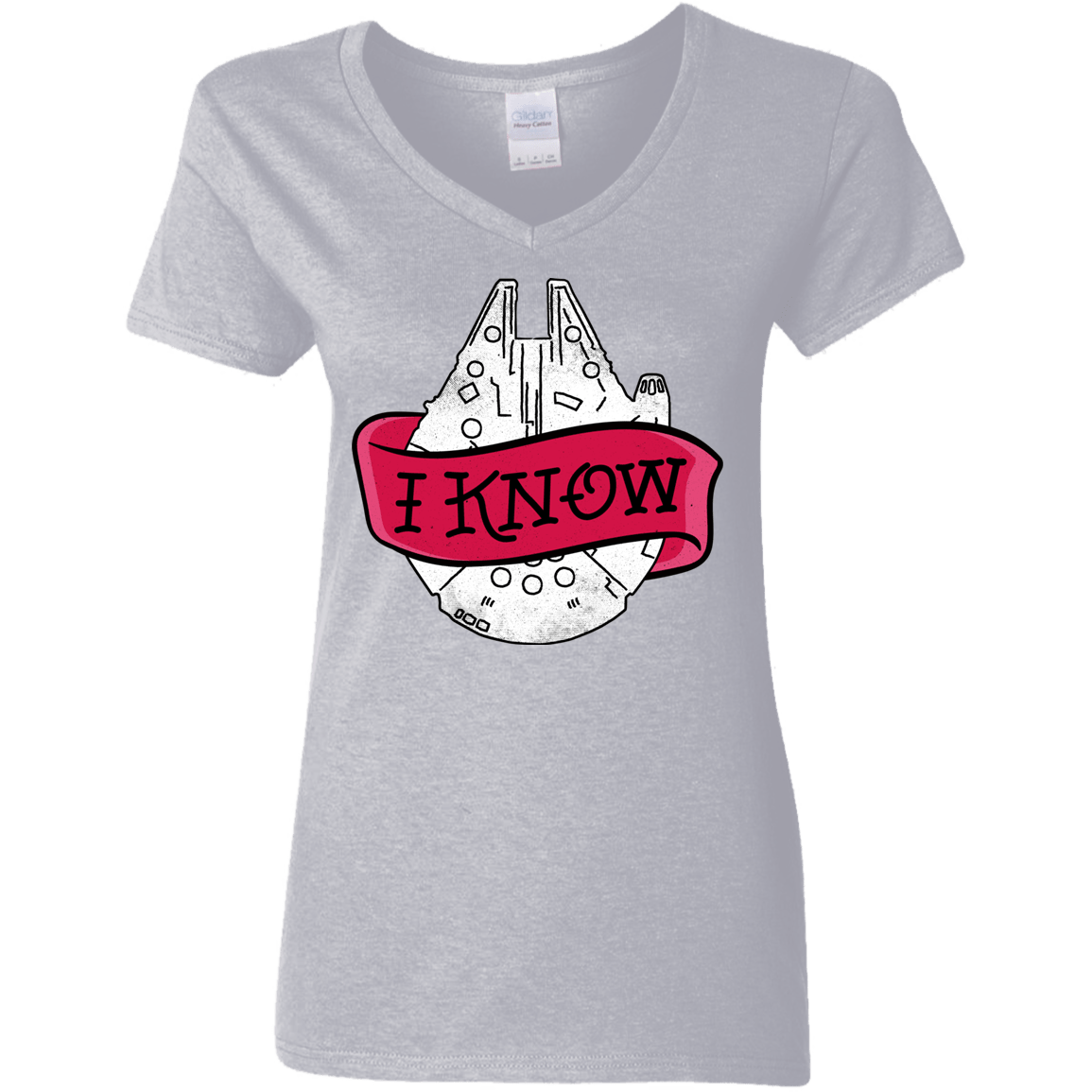 T-Shirts Sport Grey / S I Know Women's V-Neck T-Shirt