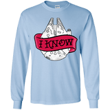 T-Shirts Light Blue / YS I Know Youth Long Sleeve T-Shirt