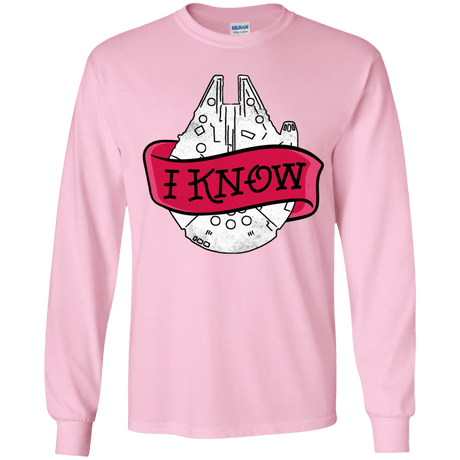 T-Shirts Light Pink / YS I Know Youth Long Sleeve T-Shirt