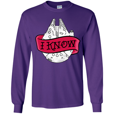 T-Shirts Purple / YS I Know Youth Long Sleeve T-Shirt