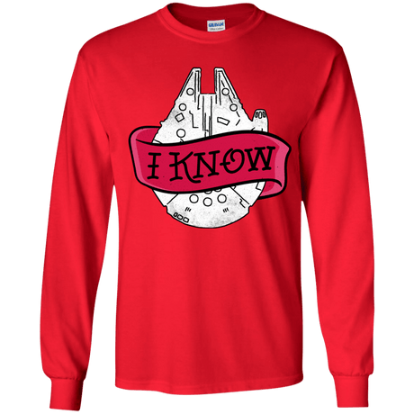 T-Shirts Red / YS I Know Youth Long Sleeve T-Shirt