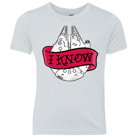 T-Shirts Heather White / YXS I Know Youth Triblend T-Shirt