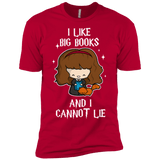 T-Shirts Red / YXS I Like Big Books Boys Premium T-Shirt