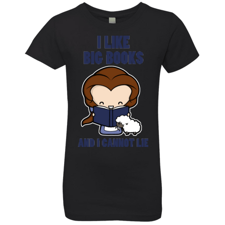 T-Shirts Black / YXS I Like Big Books Girls Premium T-Shirt