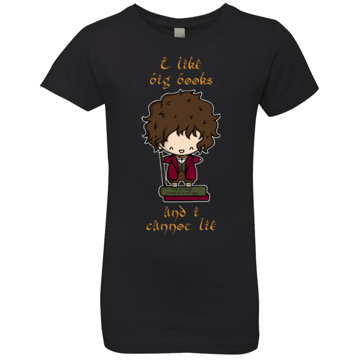 T-Shirts Black / YXS I Like Big Books Girls Premium T-Shirt