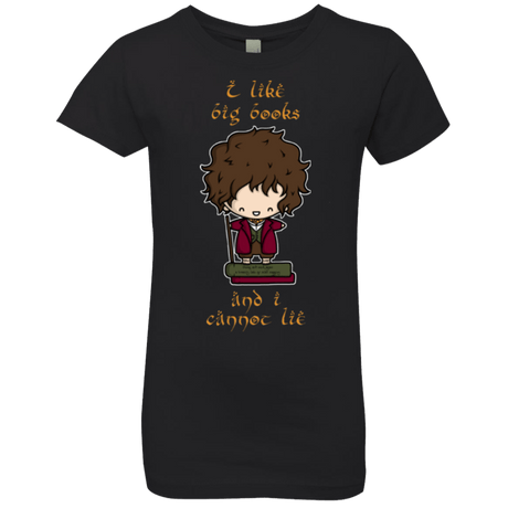 T-Shirts Black / YXS I Like Big Books Girls Premium T-Shirt