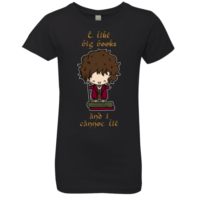 T-Shirts Black / YXS I Like Big Books Girls Premium T-Shirt