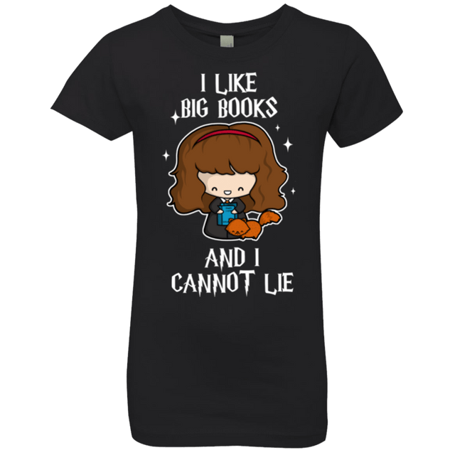 T-Shirts Black / YXS I Like Big Books Girls Premium T-Shirt