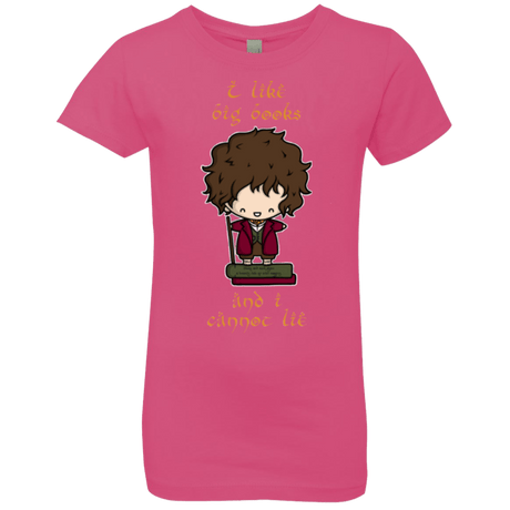 T-Shirts Hot Pink / YXS I Like Big Books Girls Premium T-Shirt