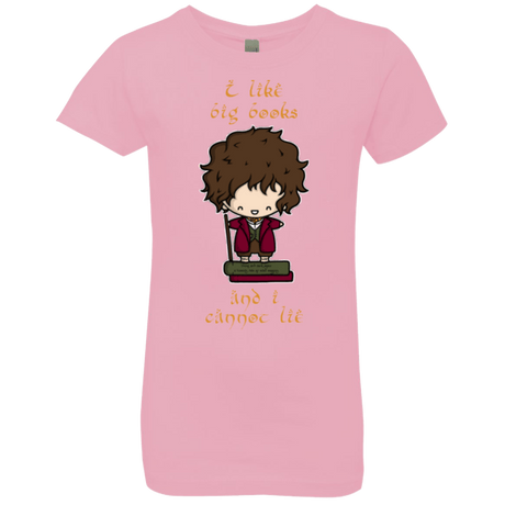 T-Shirts Light Pink / YXS I Like Big Books Girls Premium T-Shirt