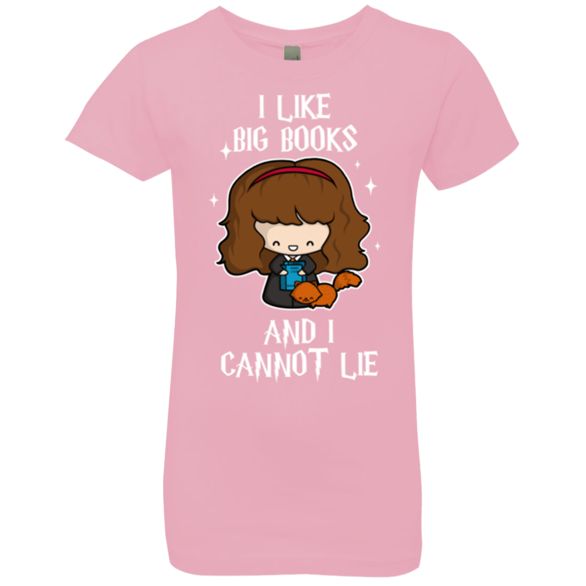 T-Shirts Light Pink / YXS I Like Big Books Girls Premium T-Shirt