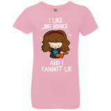 T-Shirts Light Pink / YXS I Like Big Books Girls Premium T-Shirt
