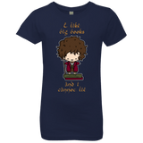 T-Shirts Midnight Navy / YXS I Like Big Books Girls Premium T-Shirt