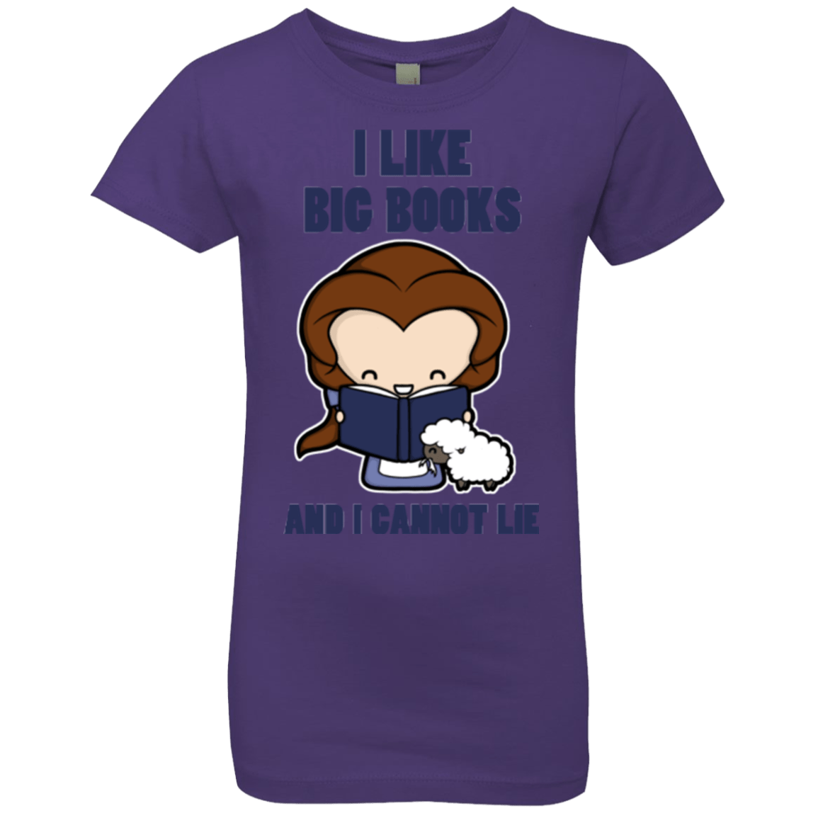 T-Shirts Purple Rush / YXS I Like Big Books Girls Premium T-Shirt