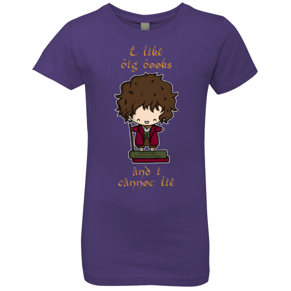 T-Shirts Purple Rush / YXS I Like Big Books Girls Premium T-Shirt