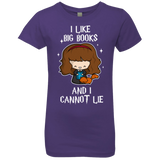 T-Shirts Purple Rush / YXS I Like Big Books Girls Premium T-Shirt