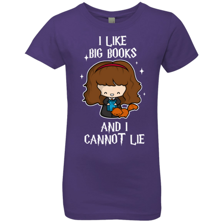 T-Shirts Purple Rush / YXS I Like Big Books Girls Premium T-Shirt