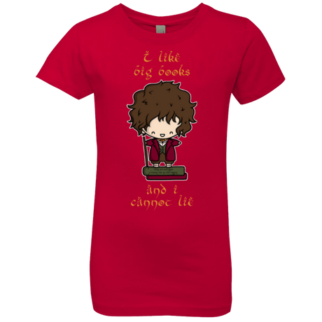 T-Shirts Red / YXS I Like Big Books Girls Premium T-Shirt