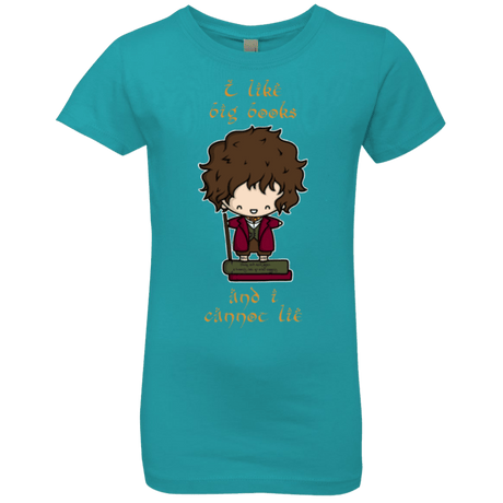 T-Shirts Tahiti Blue / YXS I Like Big Books Girls Premium T-Shirt