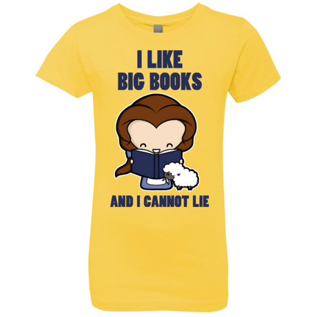 T-Shirts Vibrant Yellow / YXS I Like Big Books Girls Premium T-Shirt