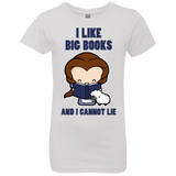 T-Shirts White / YXS I Like Big Books Girls Premium T-Shirt