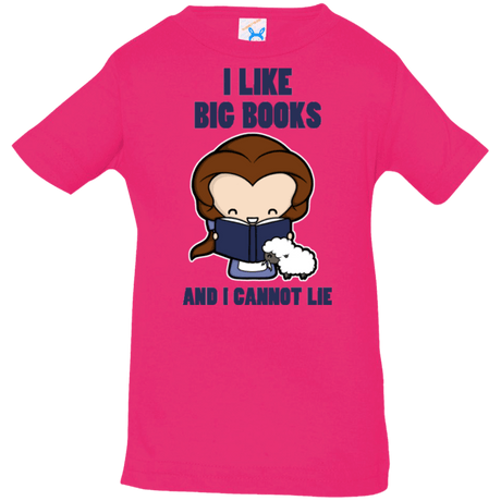 T-Shirts Hot Pink / 6 Months I Like Big Books Infant PremiumT-Shirt