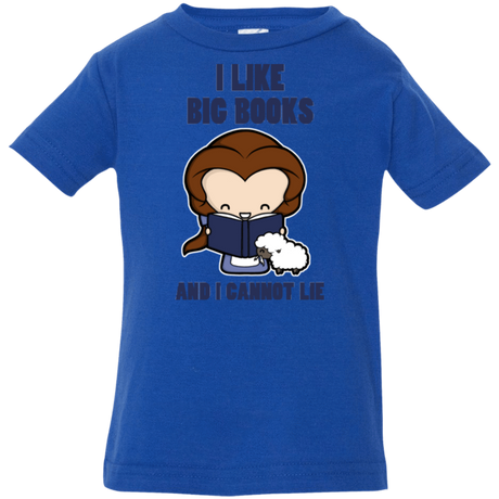 T-Shirts Royal / 6 Months I Like Big Books Infant PremiumT-Shirt
