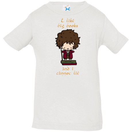 T-Shirts White / 6 Months I Like Big Books Infant PremiumT-Shirt