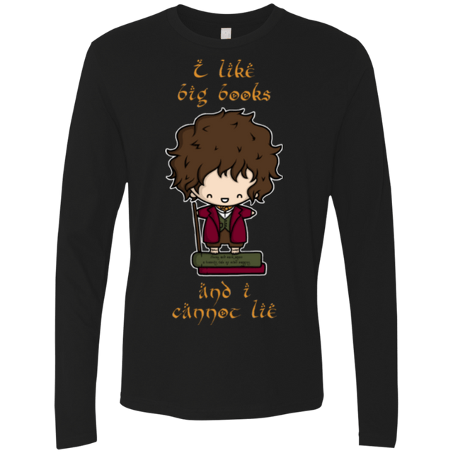 T-Shirts Black / Small I Like Big Books Men's Premium Long Sleeve