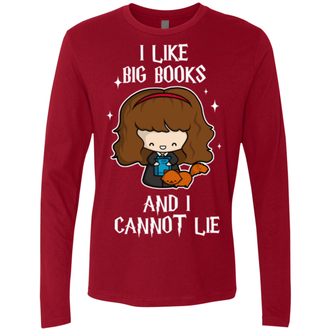 T-Shirts Cardinal / Small I Like Big Books Men's Premium Long Sleeve