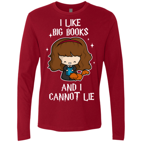 T-Shirts Cardinal / Small I Like Big Books Men's Premium Long Sleeve