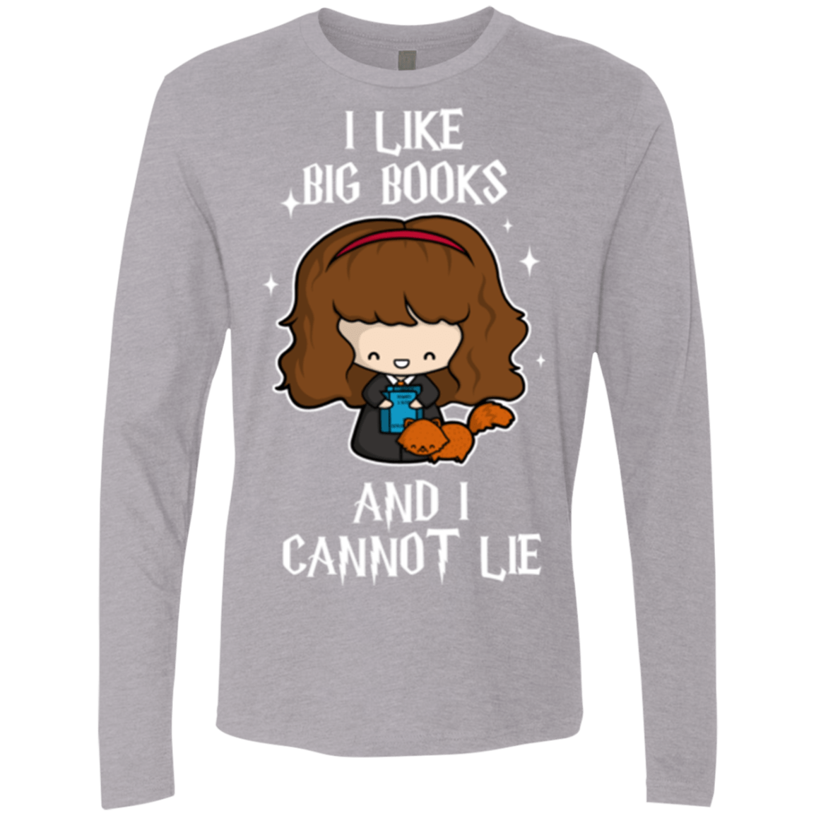 T-Shirts Heather Grey / Small I Like Big Books Men's Premium Long Sleeve