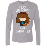 T-Shirts Heather Grey / Small I Like Big Books Men's Premium Long Sleeve