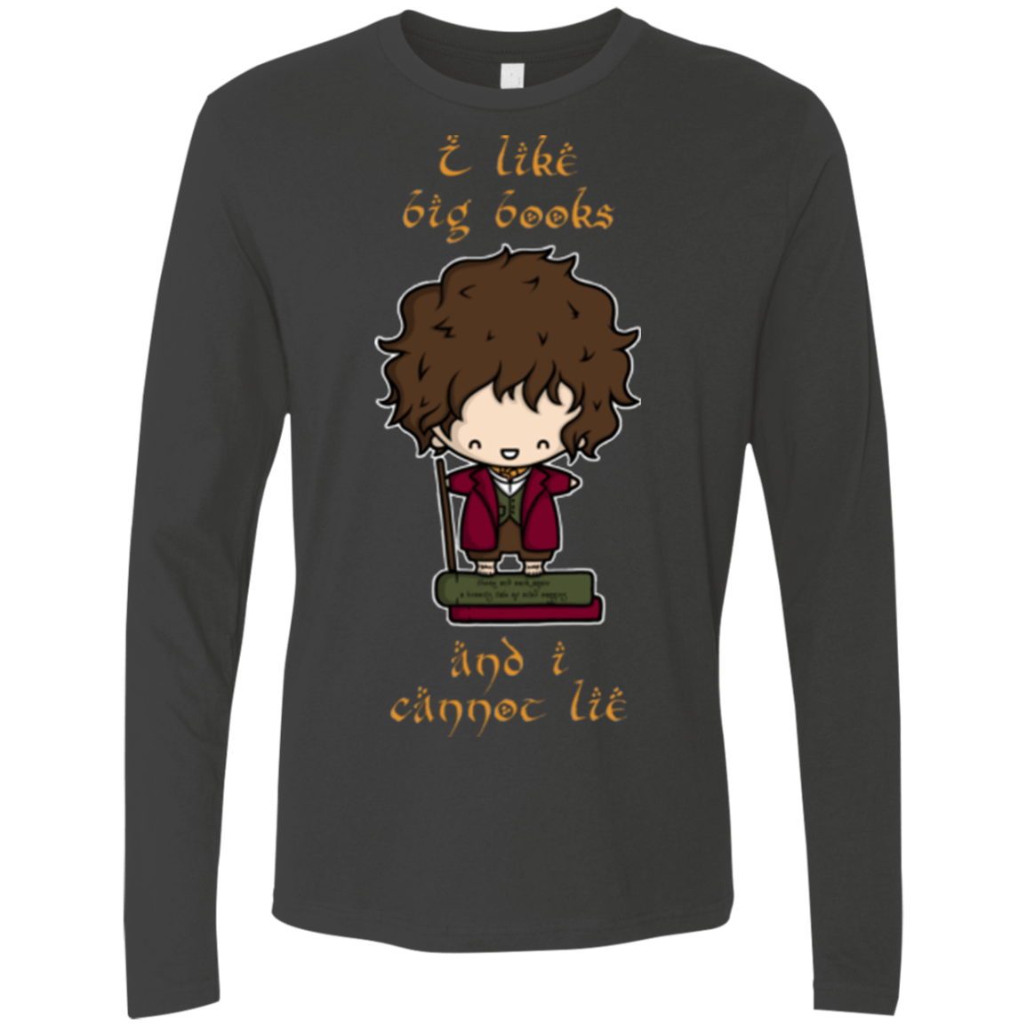 T-Shirts Heavy Metal / Small I Like Big Books Men's Premium Long Sleeve