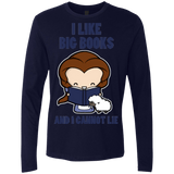 T-Shirts Midnight Navy / Small I Like Big Books Men's Premium Long Sleeve