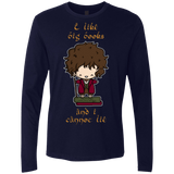 T-Shirts Midnight Navy / Small I Like Big Books Men's Premium Long Sleeve