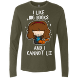 T-Shirts Military Green / Small I Like Big Books Men's Premium Long Sleeve