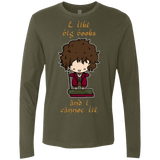T-Shirts Military Green / Small I Like Big Books Men's Premium Long Sleeve